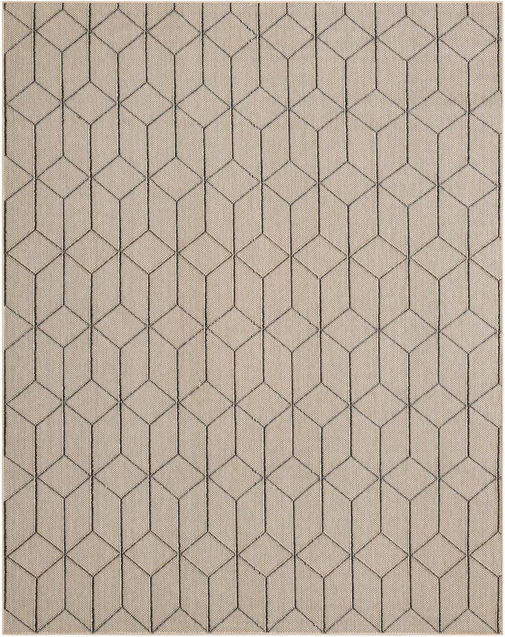 Detail image of 7' 10 x 10' Easy-Clean Trellis Indoor / Outdoor Rug