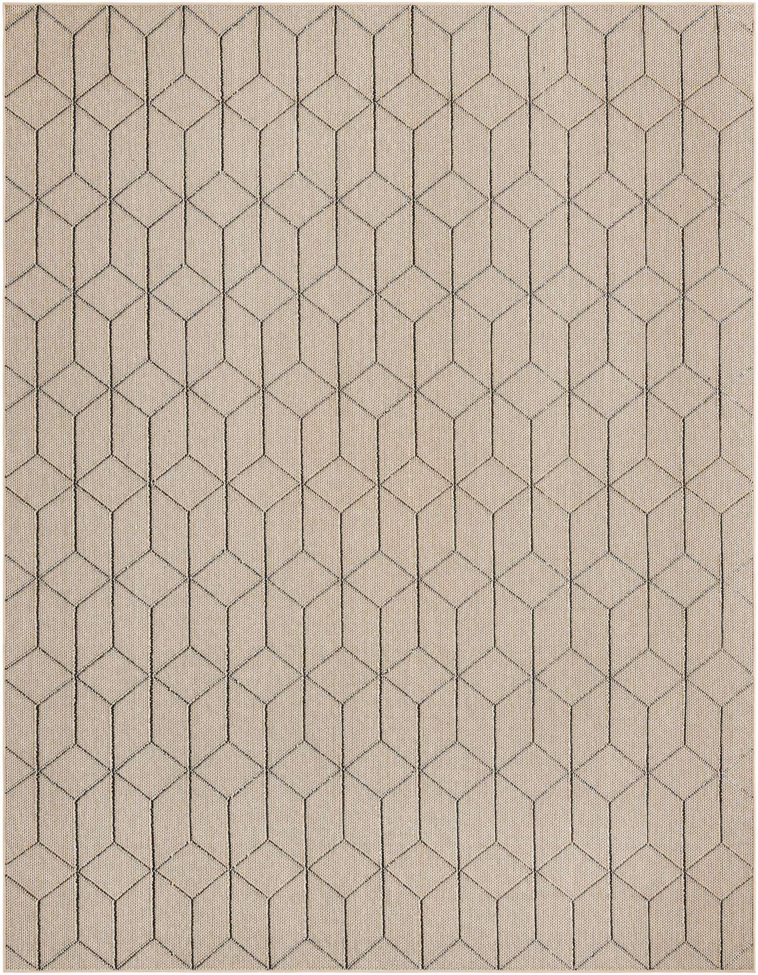 9' x 12' Easy-Clean Trellis Indoor / Outdoor Rug