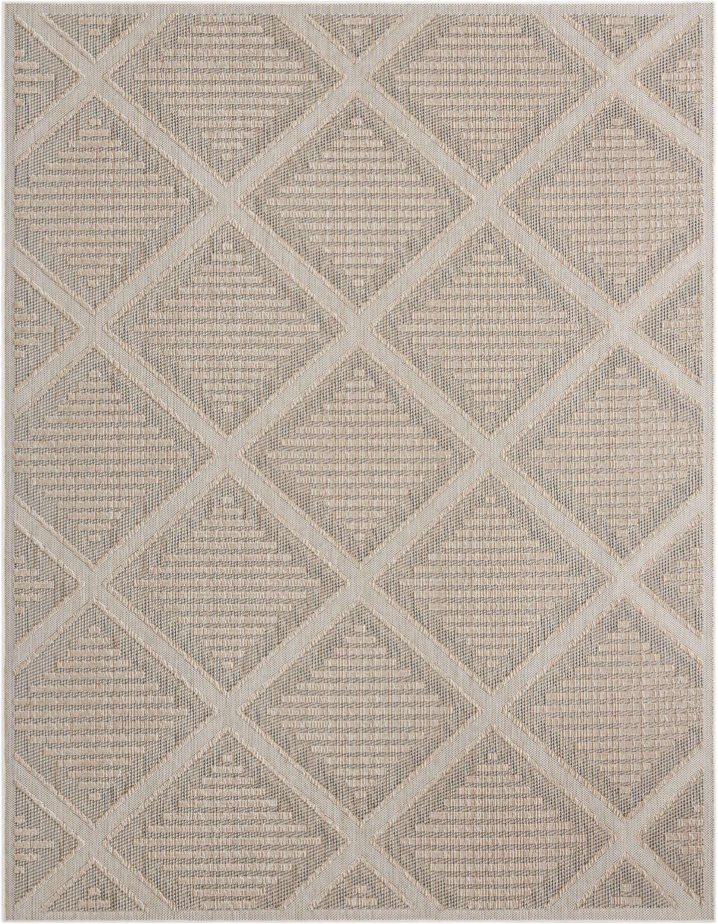 10' x 14' 1 Easy-Clean Trellis Indoor / Outdoor Rug
