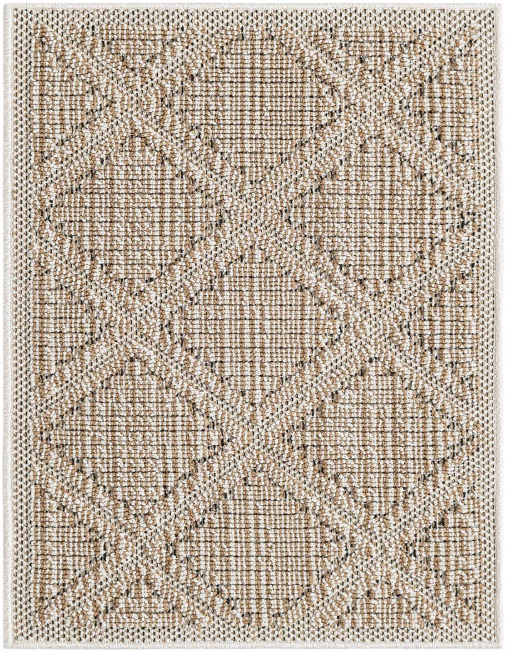 Detail image of 2' x 3' 1 Easy-Clean Trellis Indoor / Outdoor Rug