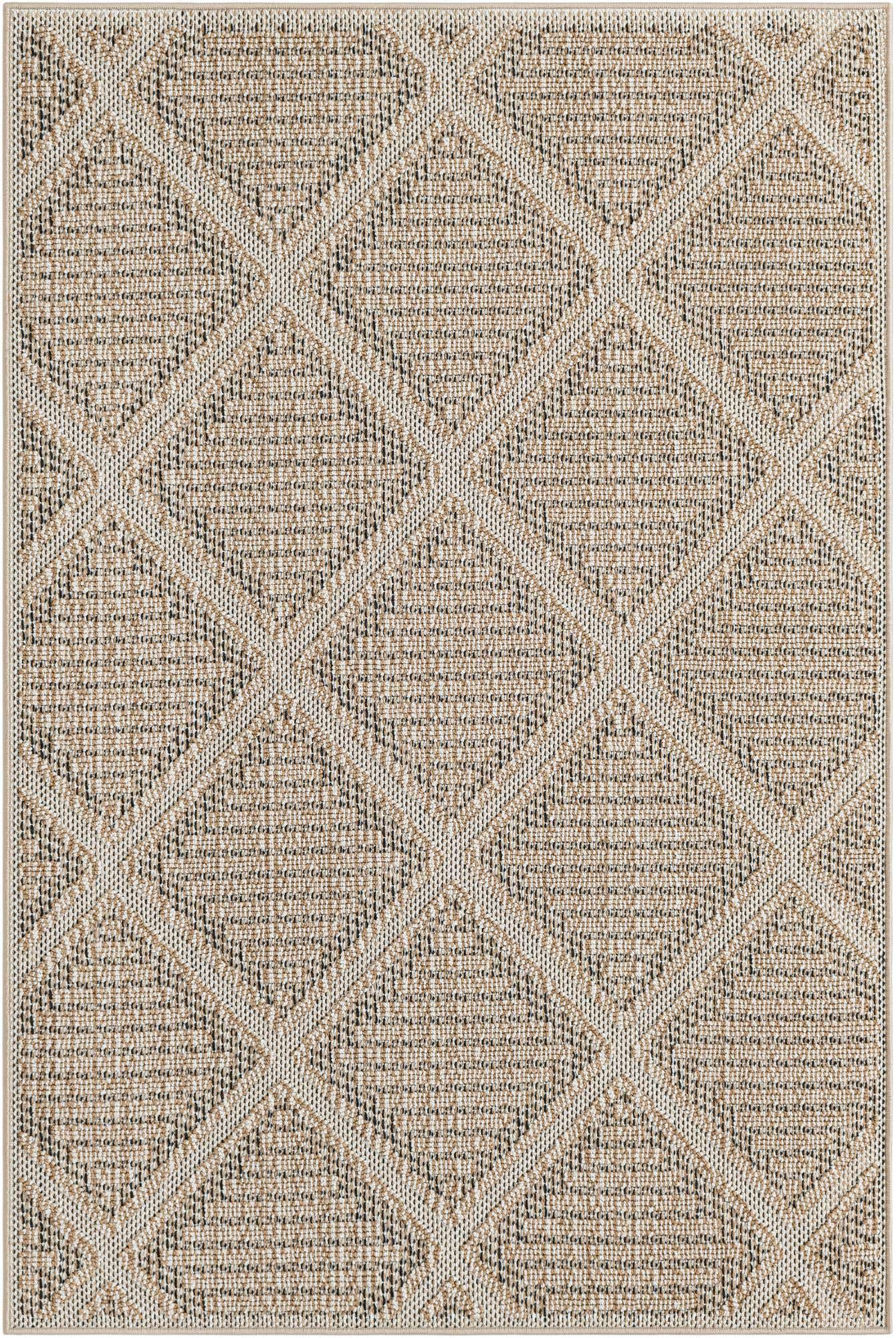 4' 1 x 6' 1 Easy-Clean Trellis Indoor / Outdoor Rug