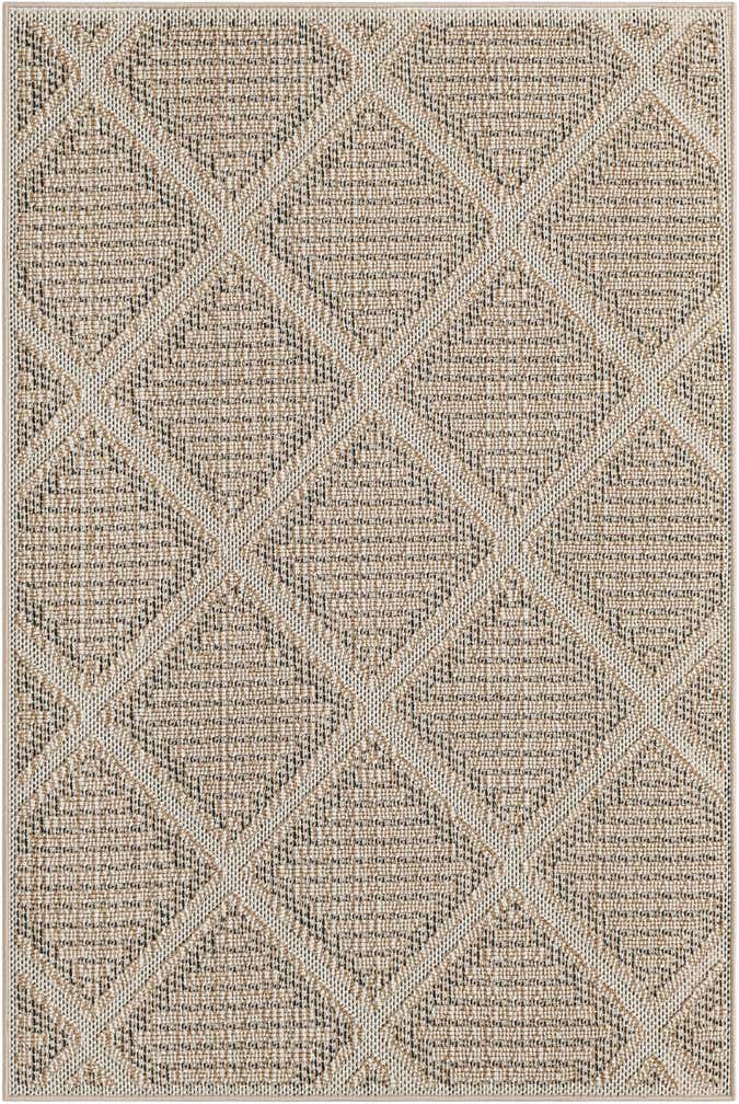 4' 1 x 6' 1 Easy-Clean Trellis Indoor / Outdoor Rug