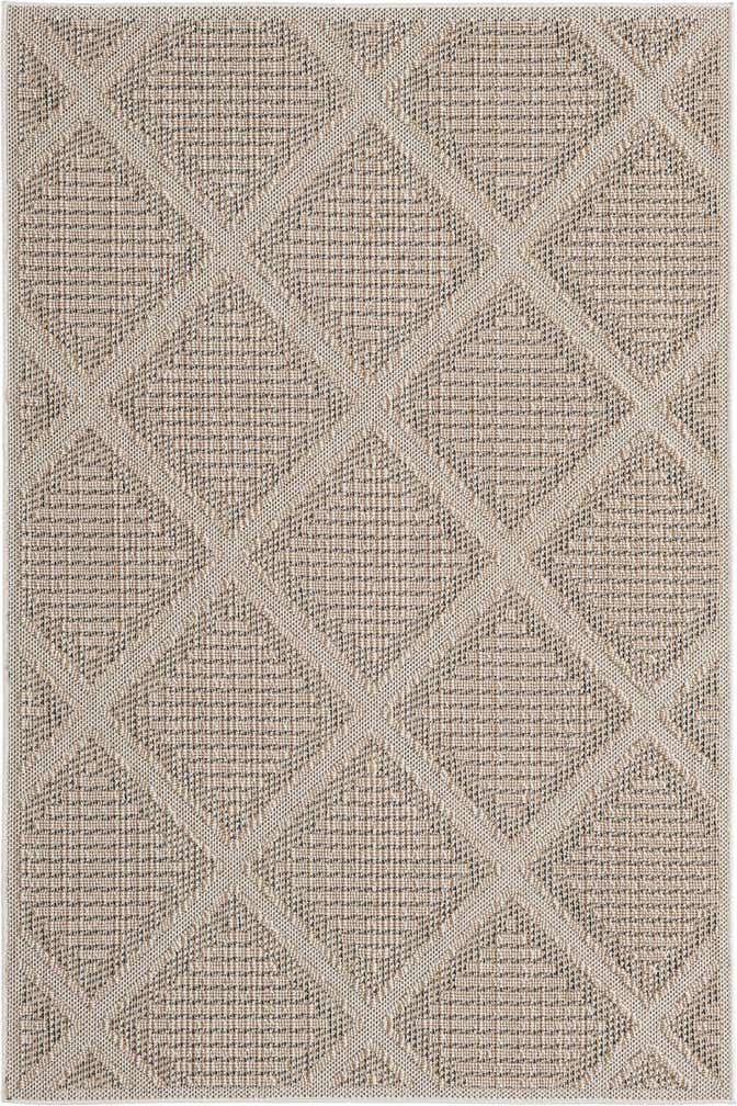 5' 3 x 8' Easy-Clean Trellis Indoor / Outdoor Rug