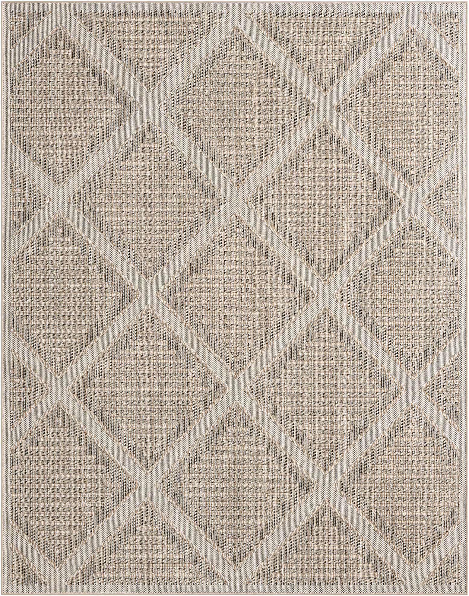 7' 10 x 10' Easy-Clean Trellis Indoor / Outdoor Rug
