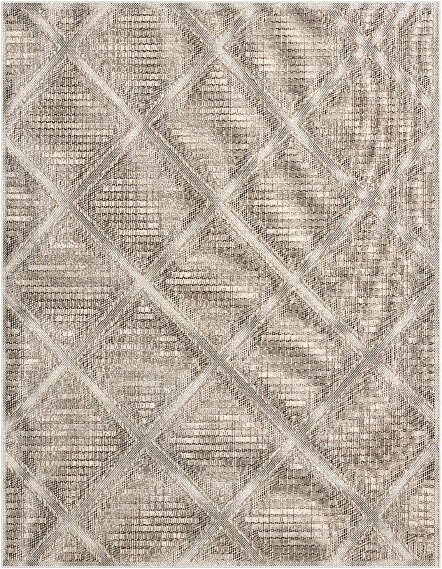 9' x 12' Easy-Clean Trellis Indoor / Outdoor Rug