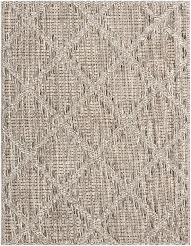 Detail image of 9' x 12' Easy-Clean Trellis Indoor / Outdoor Rug