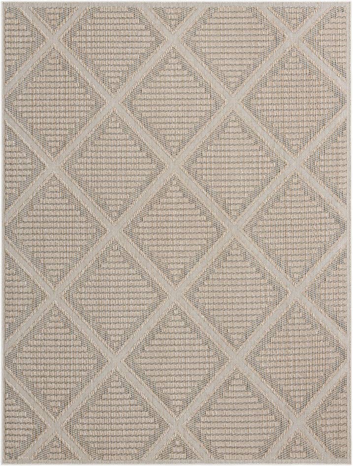 Detail image of 9' x 12' Easy-Clean Trellis Indoor / Outdoor Rug