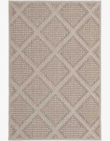 5' 3 x 8' Easy-Clean Trellis Indoor / Outdoor Rug