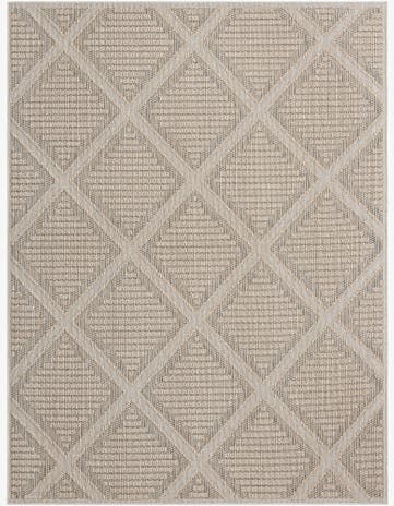 9' x 12' Easy-Clean Trellis Indoor / Outdoor Rug