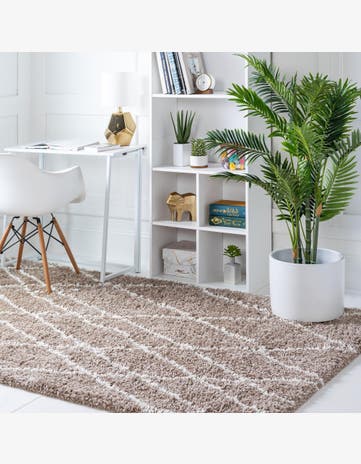 Khaki Soft Touch Shag Rug