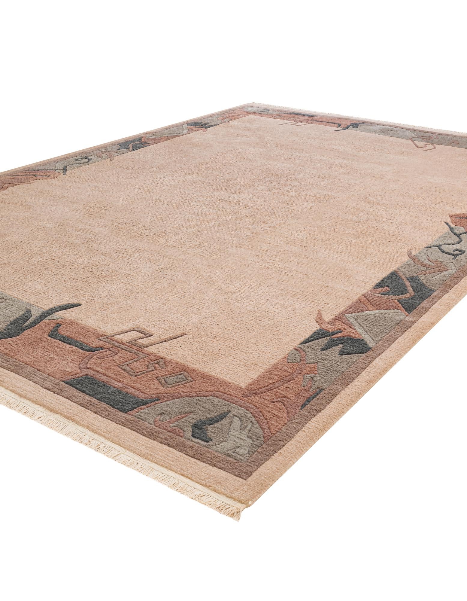 8' 4 x 11' 8 Hand Knotted Tibet Wool Rug
