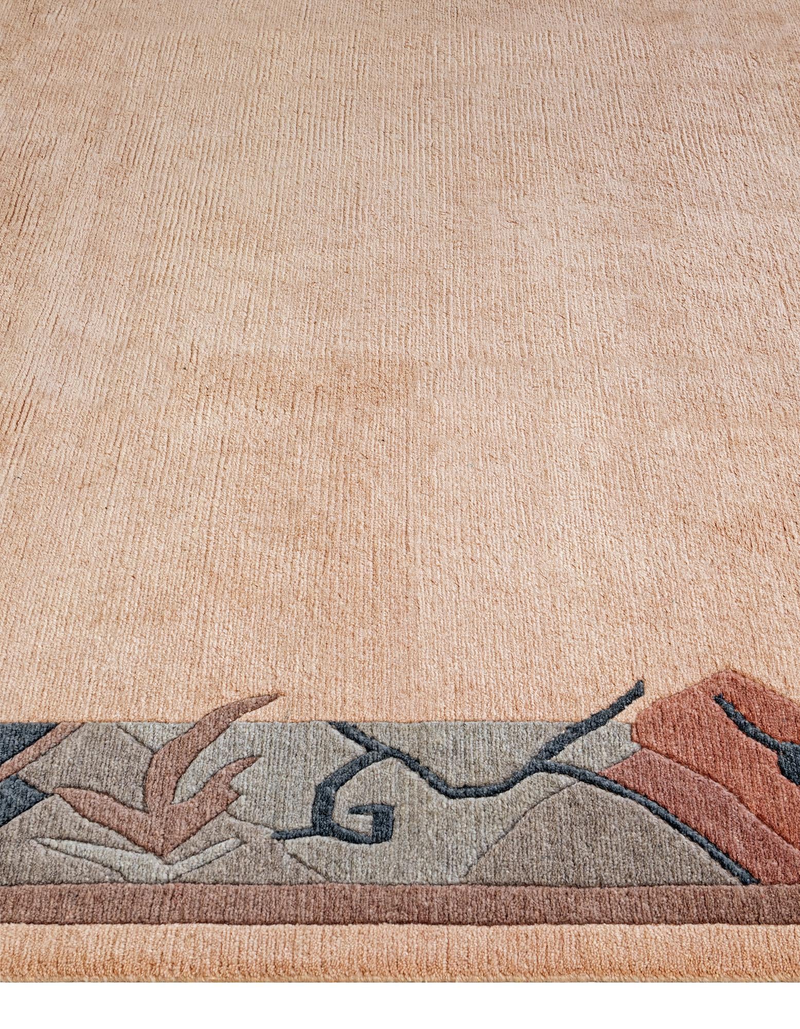 8' 4 x 11' 8 Hand Knotted Tibet Wool Rug