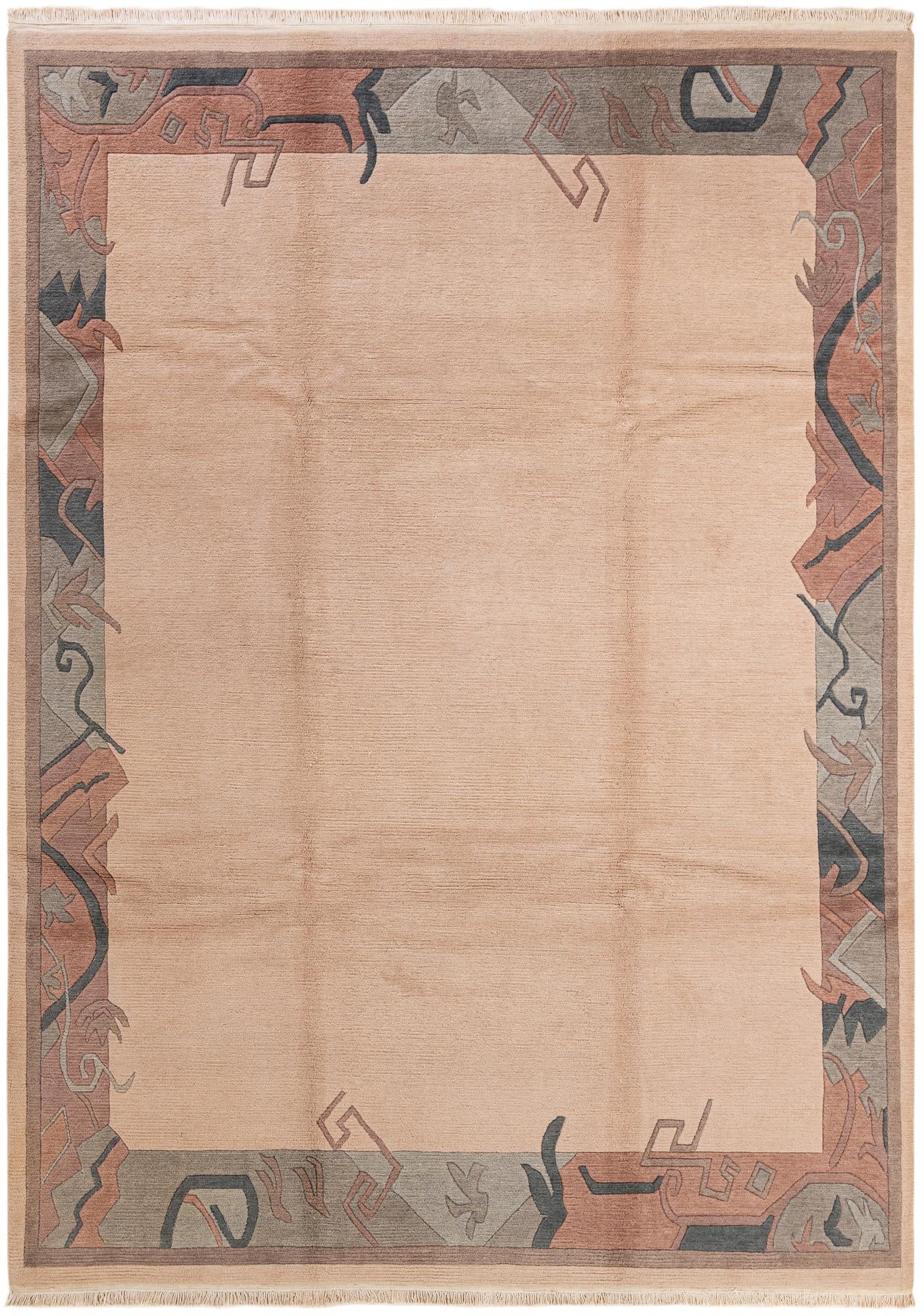 8' 4 x 11' 8 Hand Knotted Tibet Wool Rug