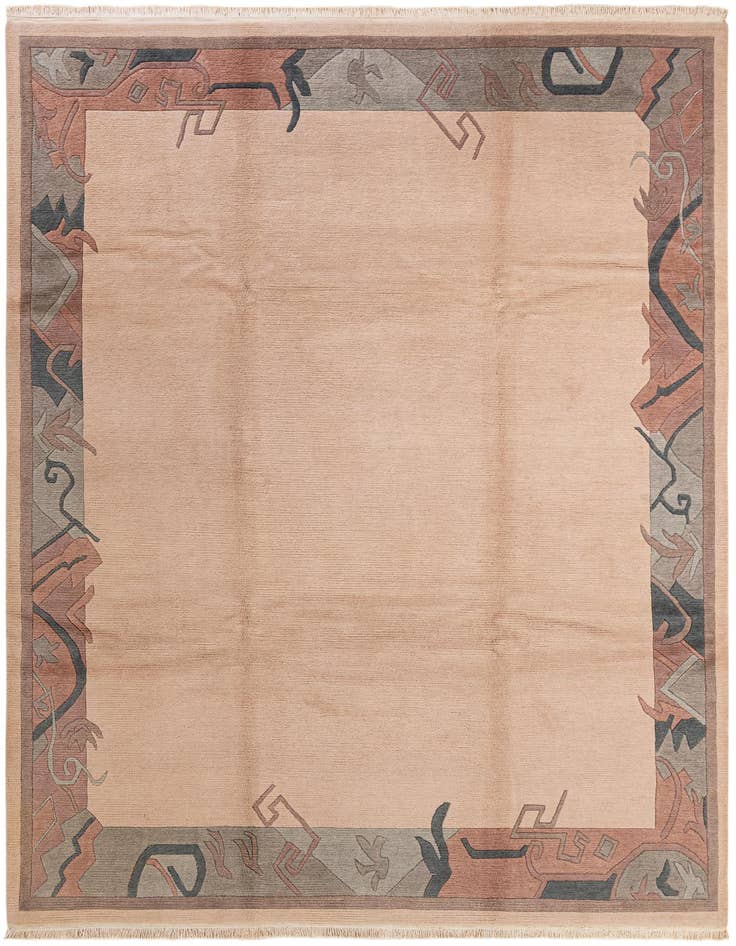 Detail image of 8' 4 x 11' 8 Hand Knotted Tibet Wool Rug