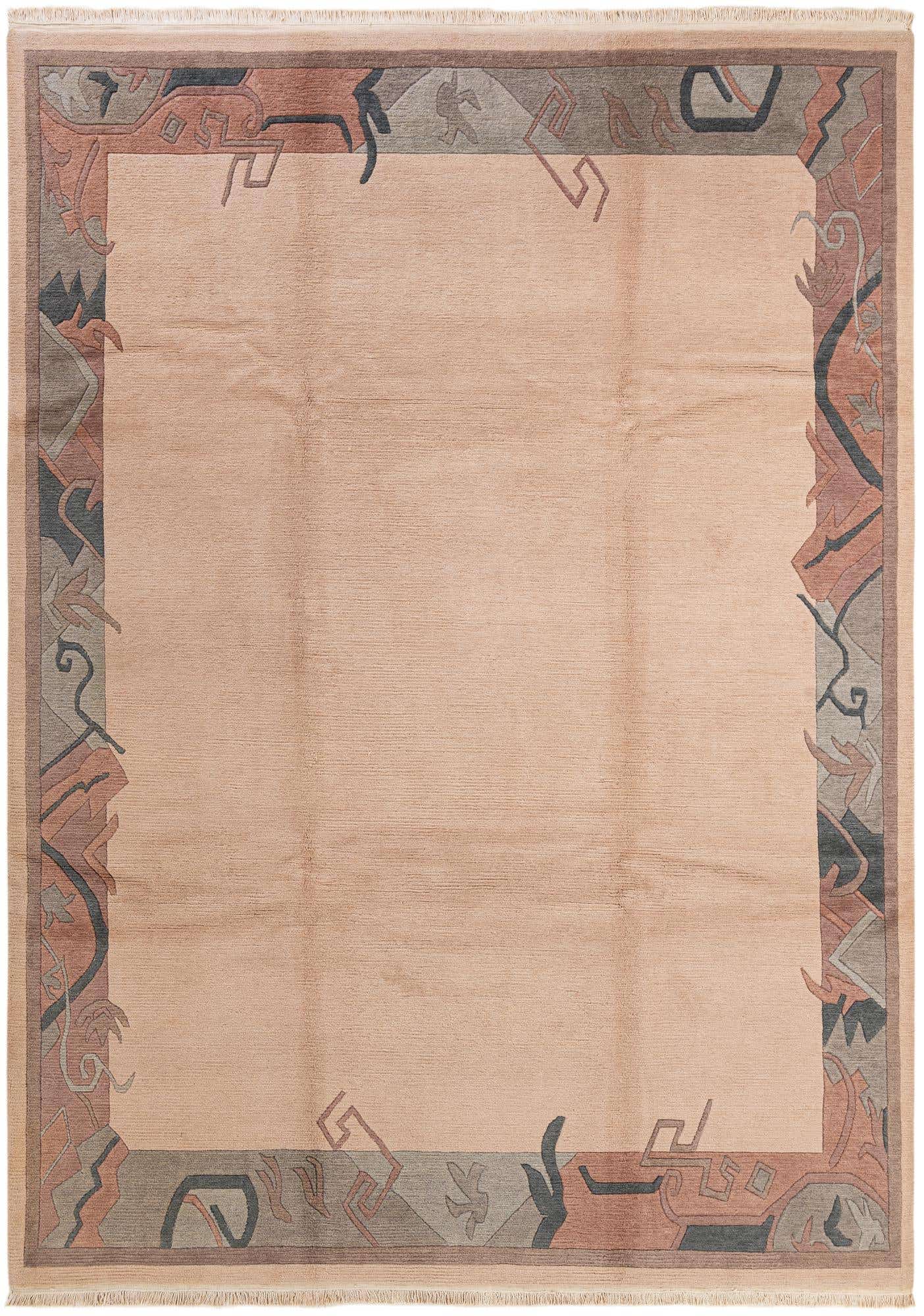 8' 4 x 11' 8 Hand Knotted Tibet Wool Rug