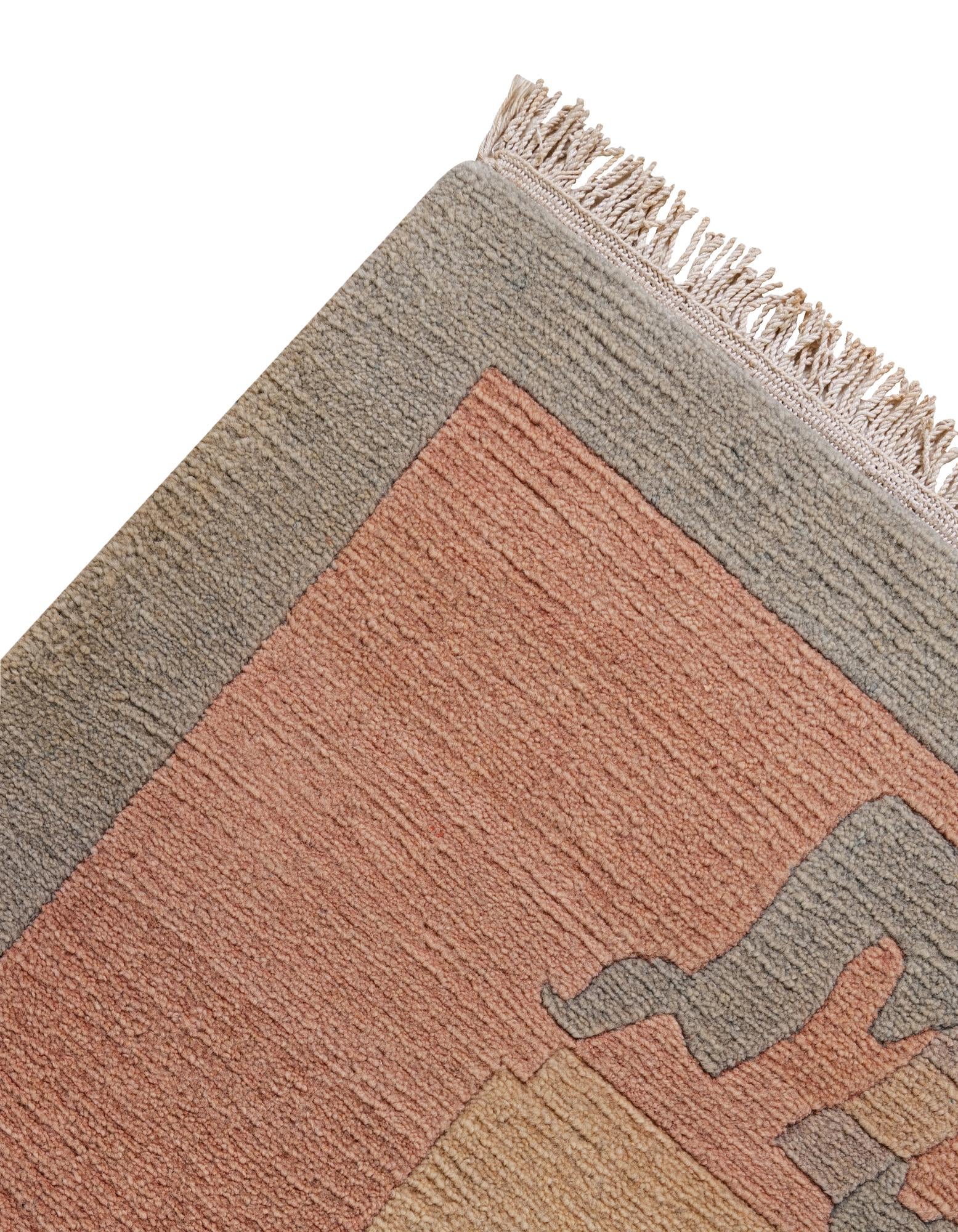8' 3 x 11' 5 Hand Knotted Tibet Wool Rug