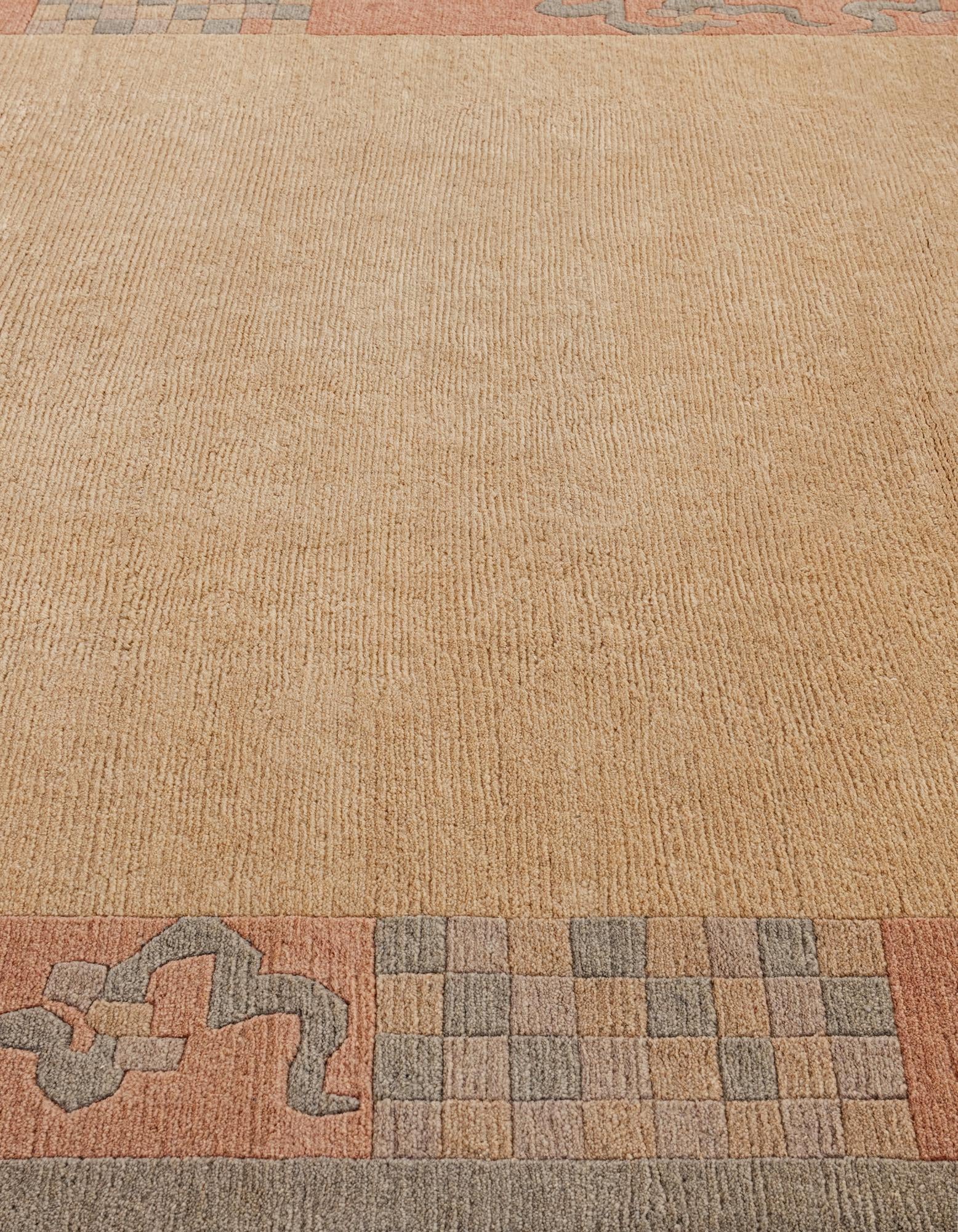 8' 3 x 11' 5 Hand Knotted Tibet Wool Rug