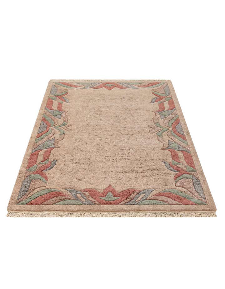 4' 2 x 6' 1 Hand Knotted Tibet Wool Rug