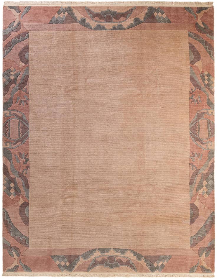 Detail image of 8' 5 x 11' 9 Hand Knotted Tibet Wool Rug