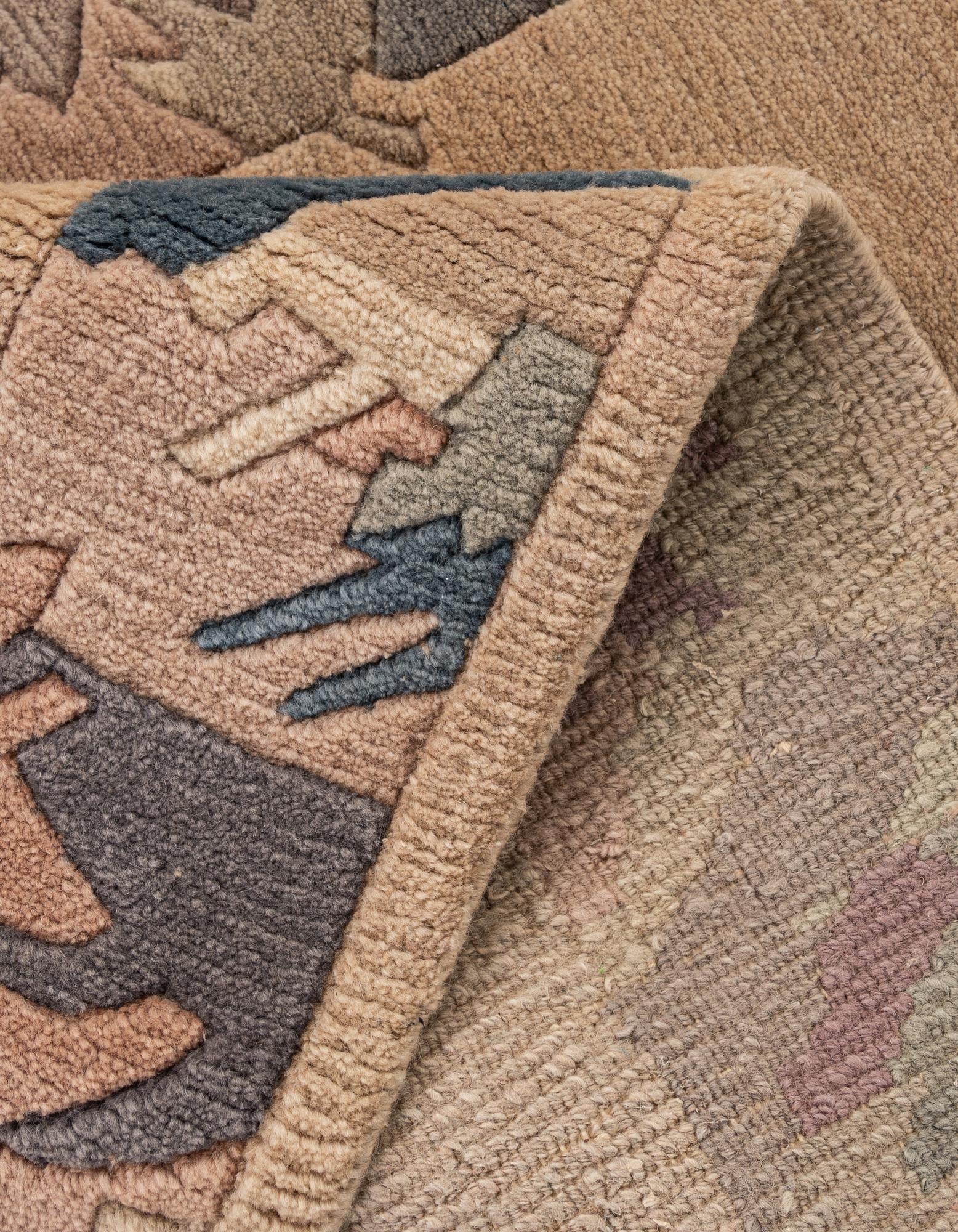 2' 6 x 4' 9 Hand Knotted Tibet Wool Rug