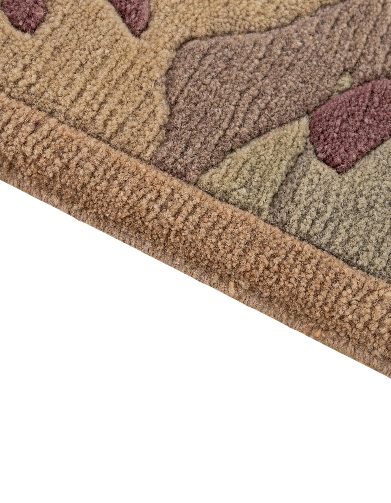 2' 6 x 4' 9 Hand Knotted Tibet Wool Rug