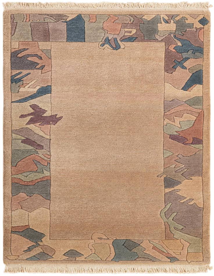 Detail image of 2' 6 x 4' 9 Hand Knotted Tibet Wool Rug