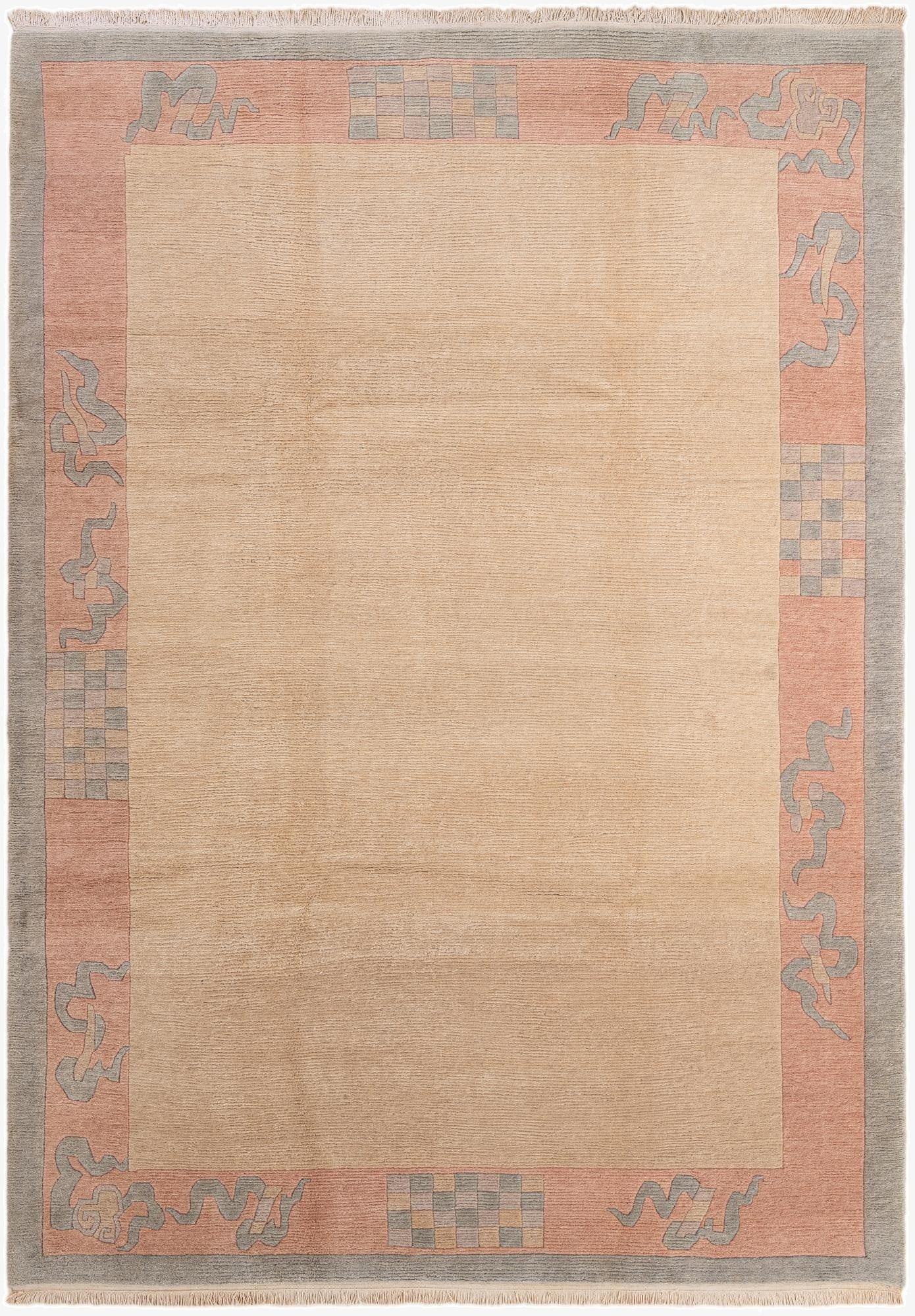 8' 3 x 11' 5  Hand Knotted Tibet Wool Rug