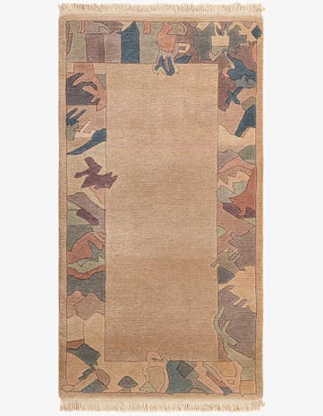 2' 6 x 4' 9 Hand Knotted Tibet Wool Rug