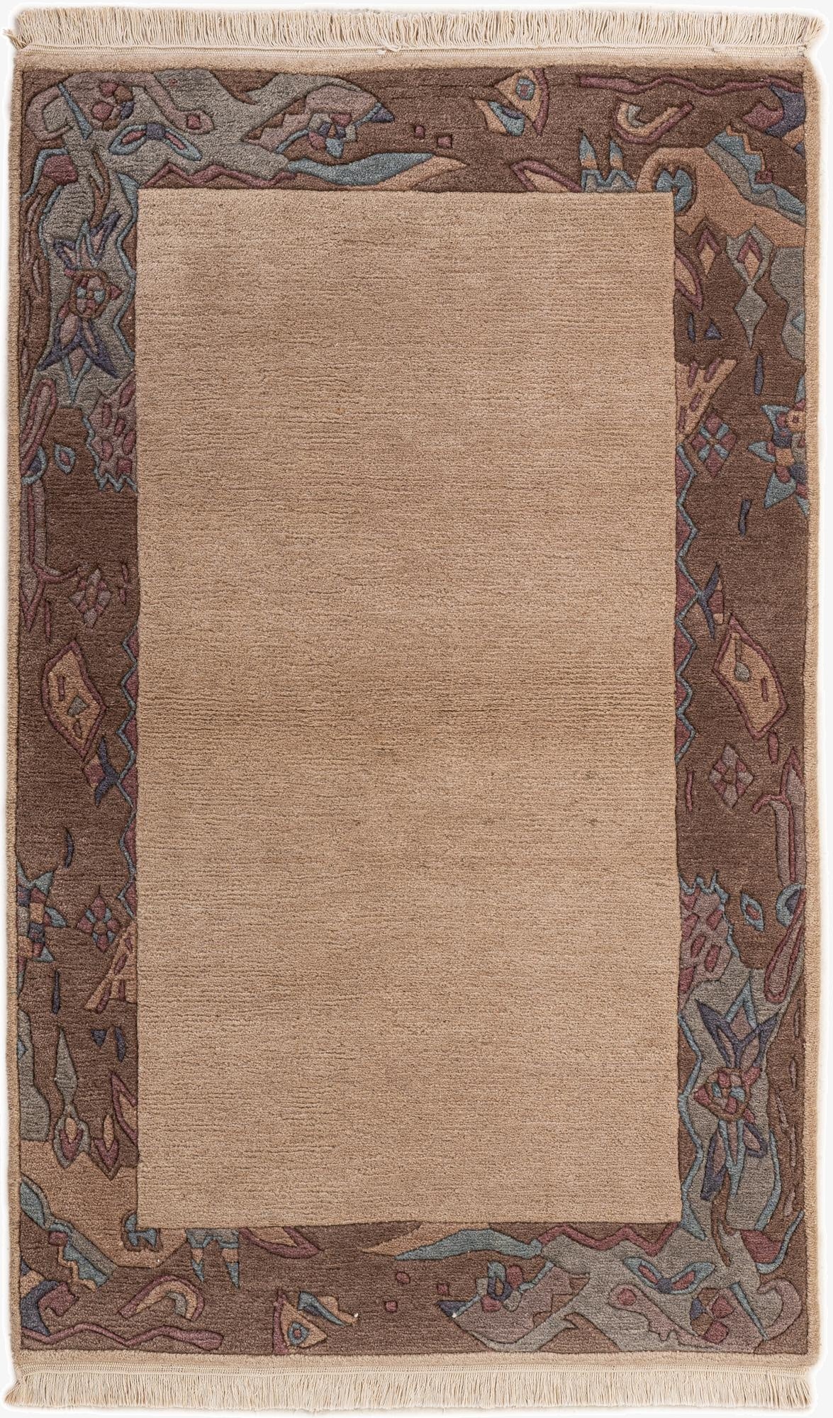 3' 2 x 5' 1  Hand Knotted Tibet Wool Rug