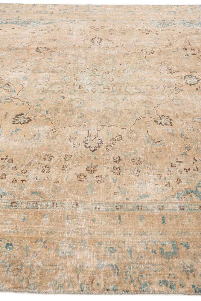 8' 1 x 11' Hand Knotted Ultra Vintage Persian Wool Rug