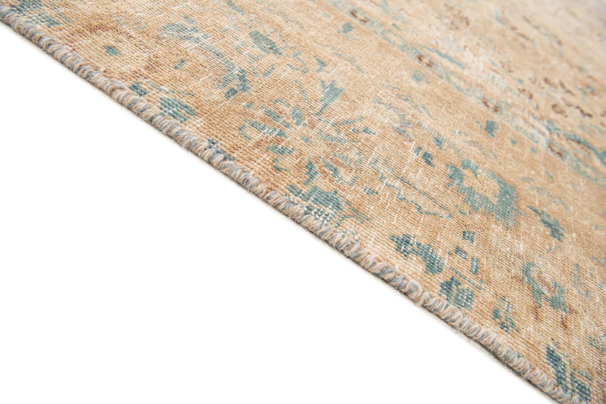 8' 1 x 11' Hand Knotted Ultra Vintage Persian Wool Rug