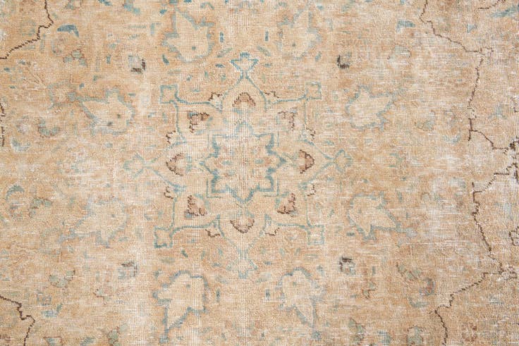 Detail image of 8' 1 x 11' Hand Knotted Ultra Vintage Persian Wool Rug