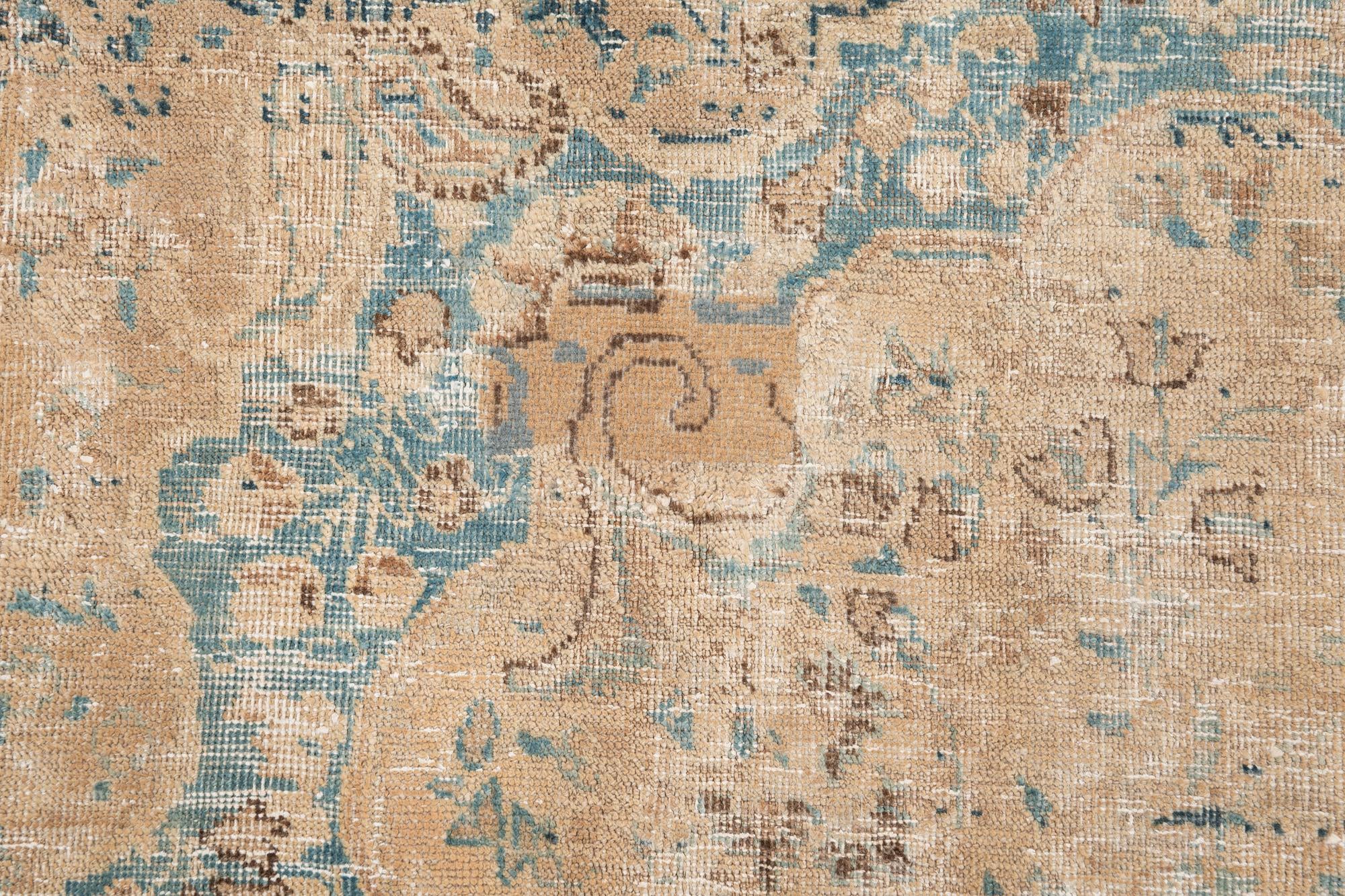 8' 1 x 11' Hand Knotted Ultra Vintage Persian Wool Rug