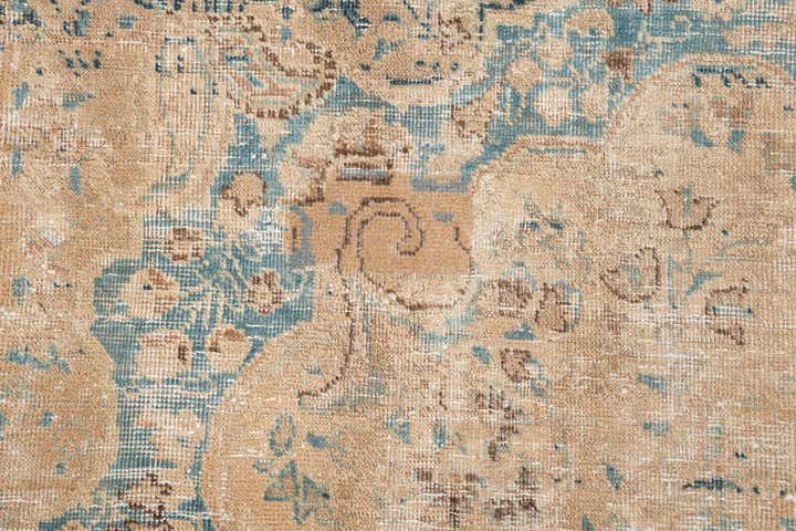 8' 1 x 11' Hand Knotted Ultra Vintage Persian Wool Rug