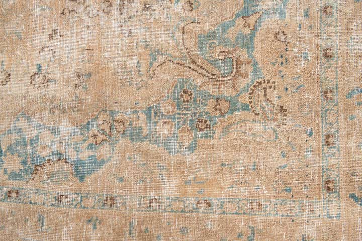 8' 1 x 11' Hand Knotted Ultra Vintage Persian Wool Rug
