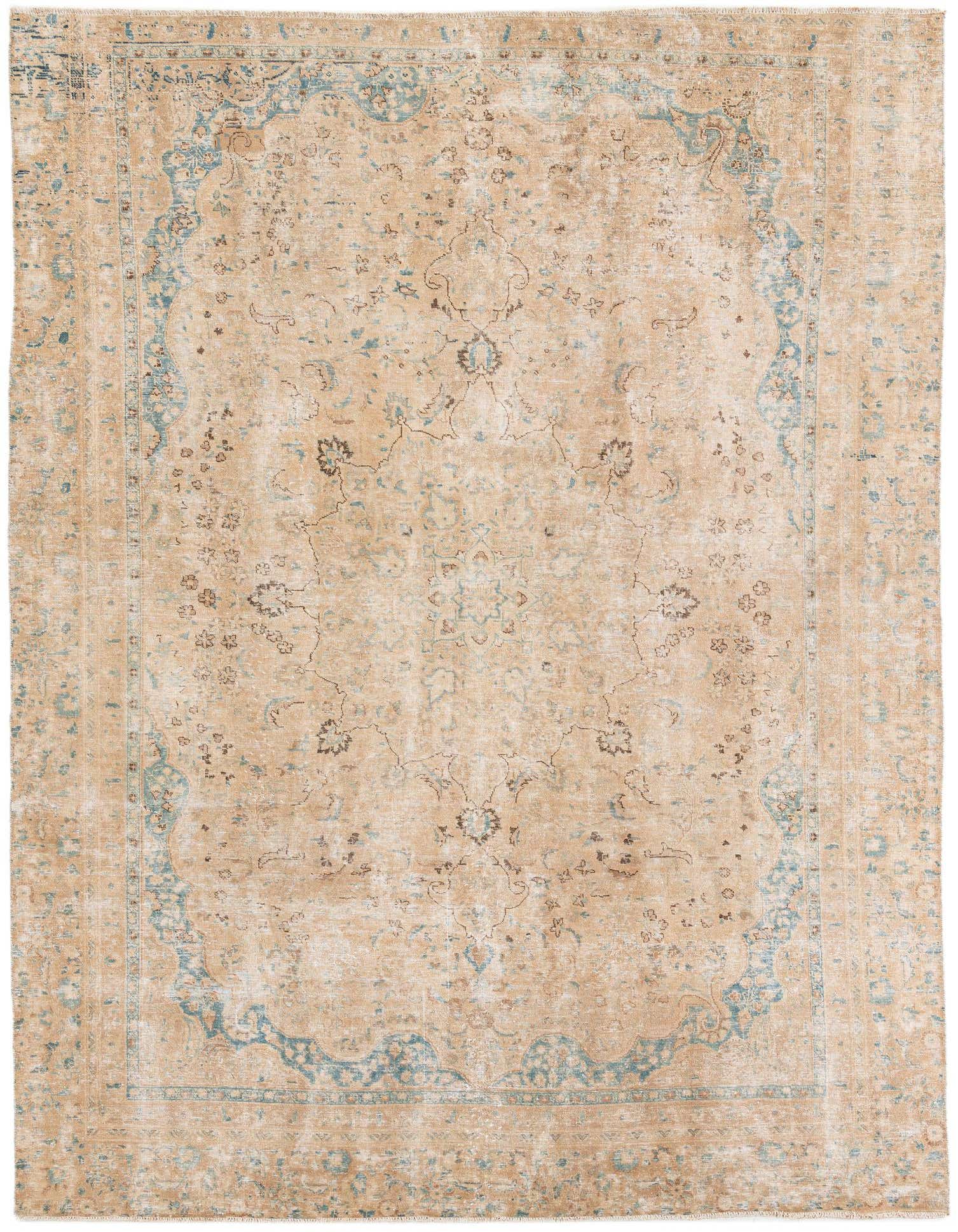 Primary image 8' 1 x 11'  Hand Knotted Ultra Vintage Persian Wool Rug