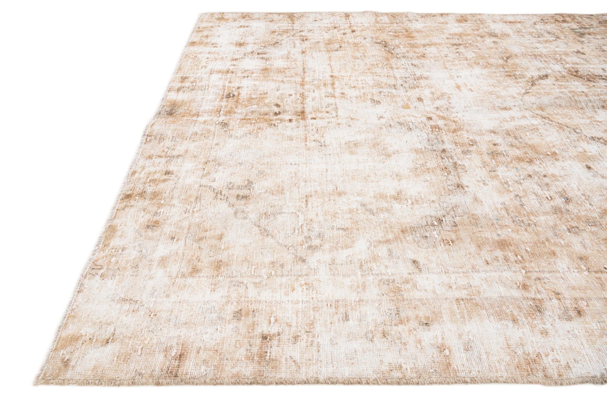 5' 7 x 8' 8 Hand Knotted Ultra Vintage Persian Wool Rug