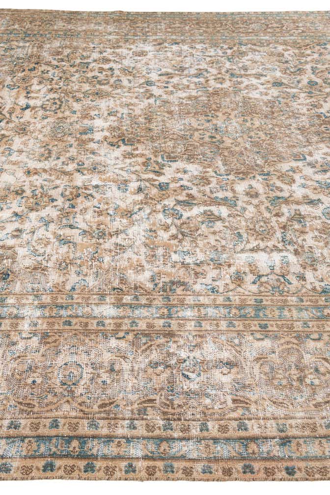 9' 5 x 11' 10 Hand Knotted Ultra Vintage Persian Wool Rug