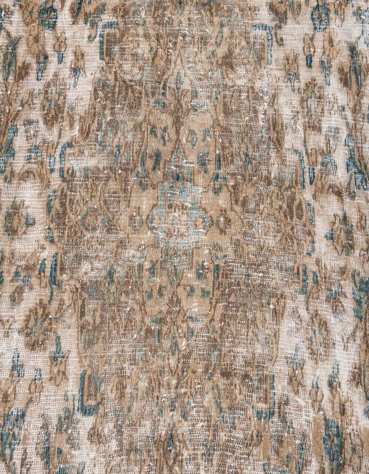 Detail image of 9' 5 x 11' 10  Hand Knotted Ultra Vintage Persian Wool Rug