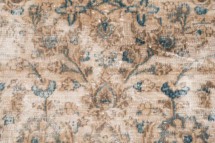 9' 5 x 11' 10 Hand Knotted Ultra Vintage Persian Wool Rug