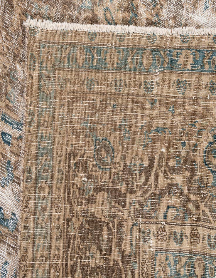 Detail image of 9' 5 x 11' 10  Hand Knotted Ultra Vintage Persian Wool Rug