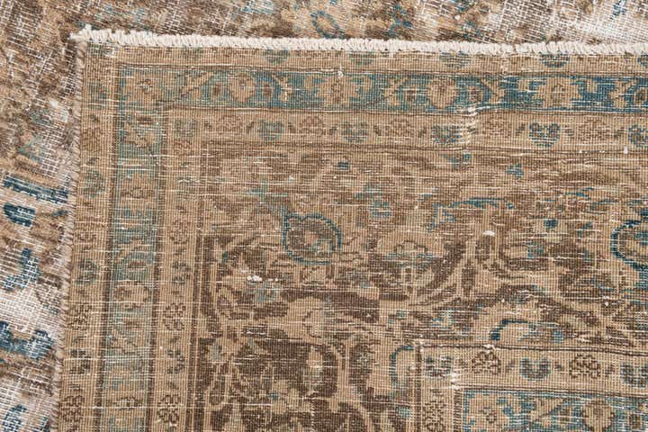 9' 5 x 11' 10 Hand Knotted Ultra Vintage Persian Wool Rug
