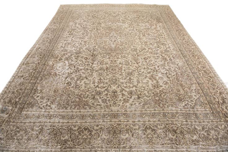 Detail image of 8' 6 x 11' 6 Hand Knotted Ultra Vintage Persian Wool Rug