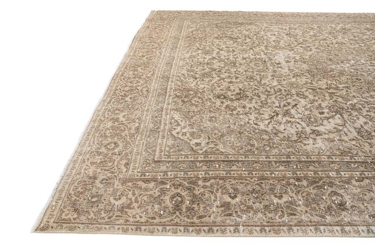 Detail image of 8' 6 x 11' 6 Hand Knotted Ultra Vintage Persian Wool Rug