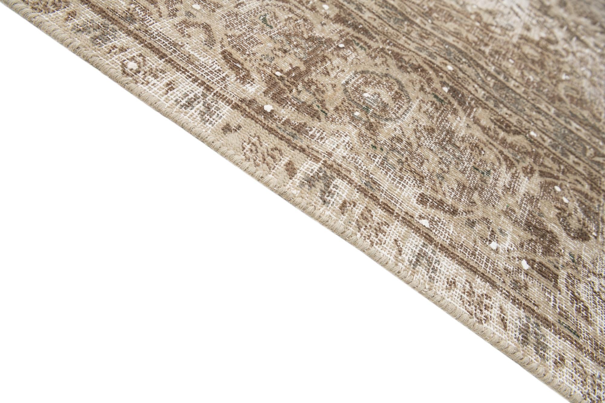 8' 6 x 11' 6 Hand Knotted Ultra Vintage Persian Wool Rug