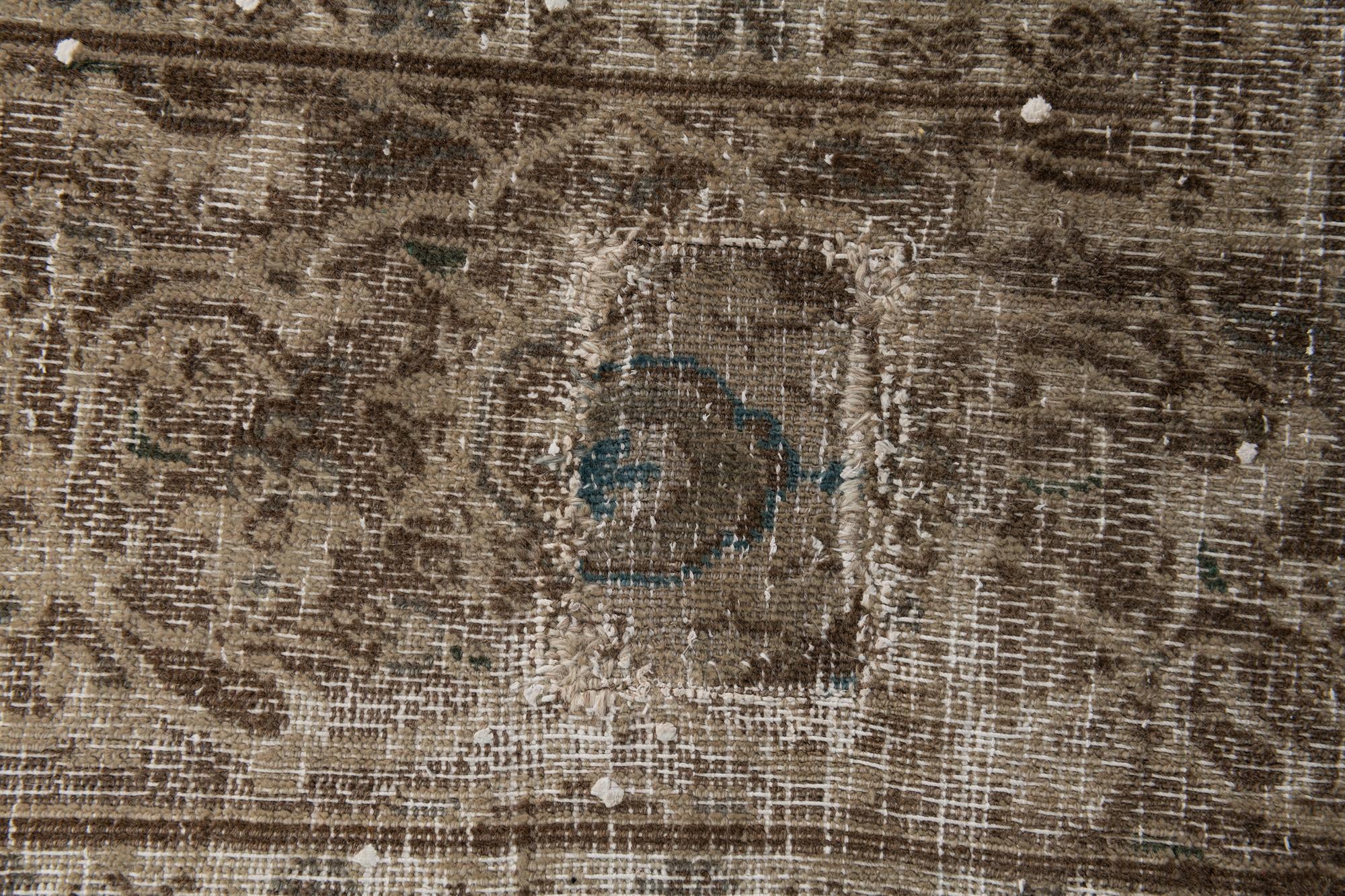 8' 6 x 11' 6 Hand Knotted Ultra Vintage Persian Wool Rug