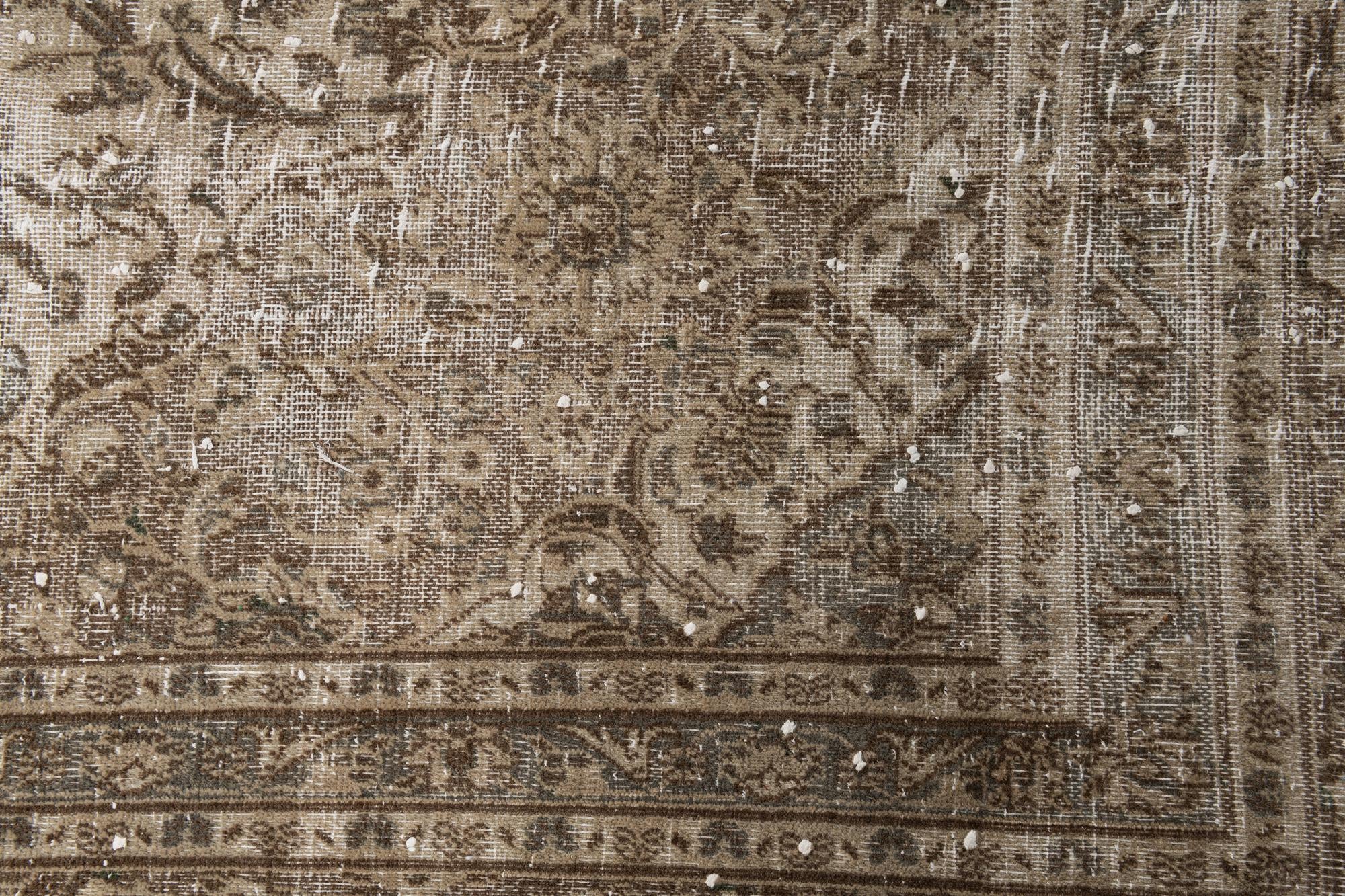 8' 6 x 11' 6 Hand Knotted Ultra Vintage Persian Wool Rug