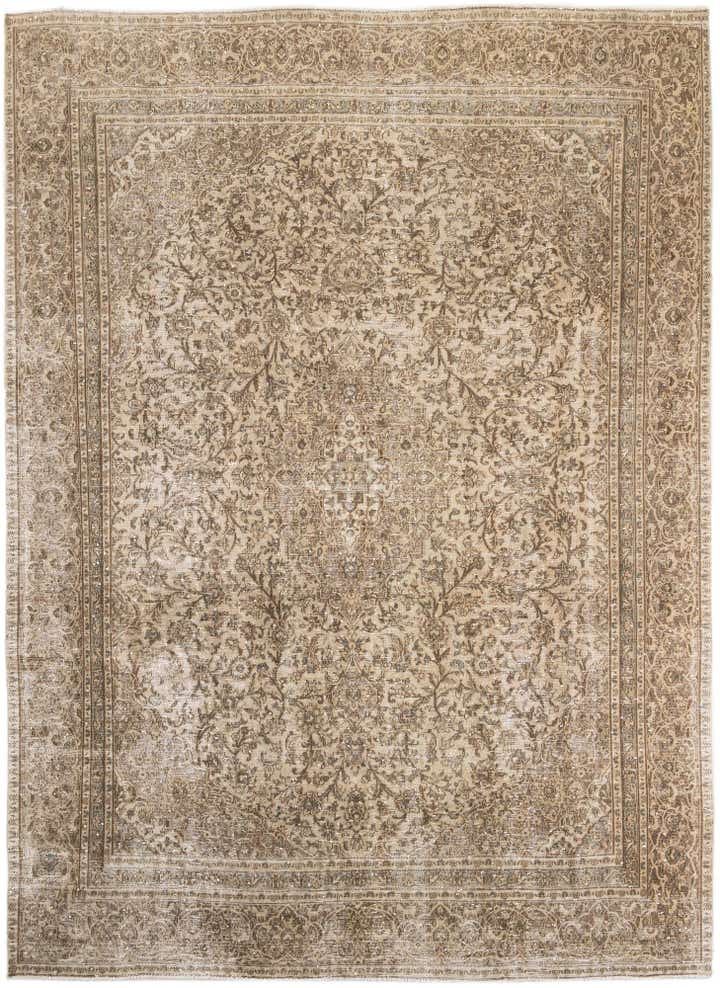 8' 6 x 11' 6 Hand Knotted Ultra Vintage Persian Wool Rug