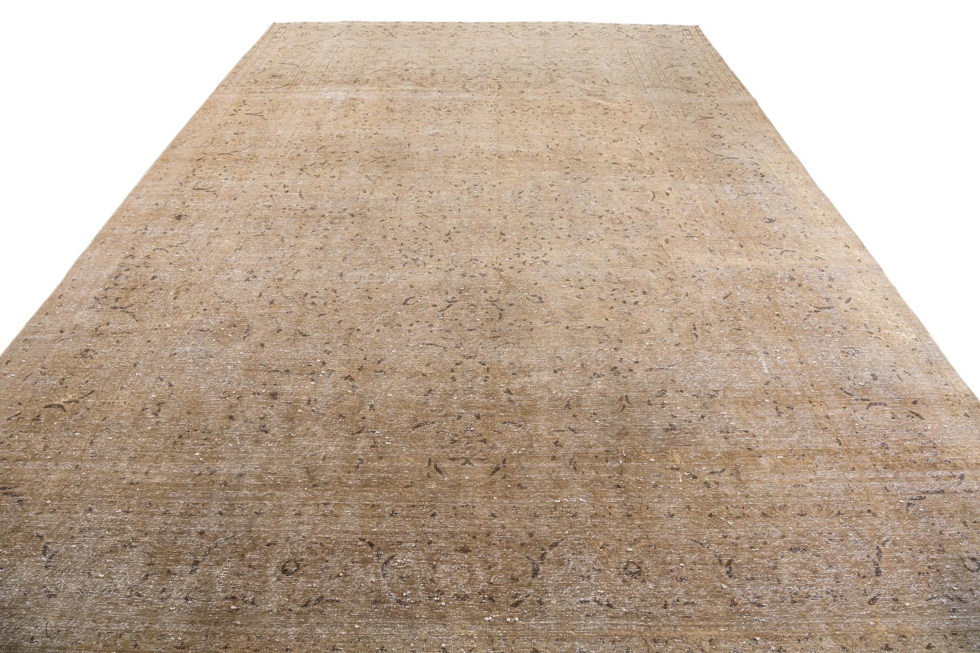 9' 4 x 13' 6 Hand Knotted Ultra Vintage Persian Wool Rug