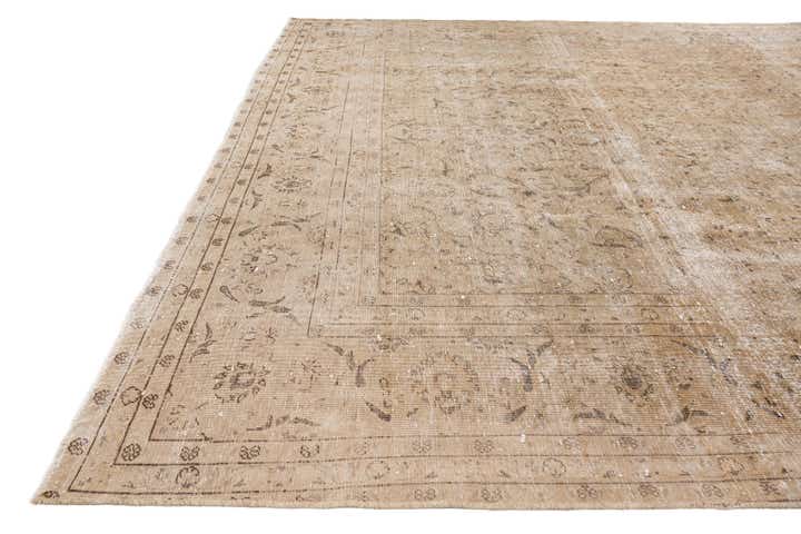 9' 4 x 13' 6 Hand Knotted Ultra Vintage Persian Wool Rug